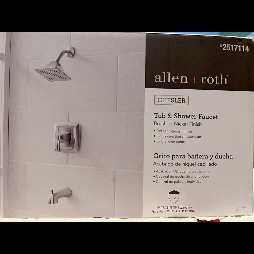 Brushed Nickel Tub and Shower Set 🛀